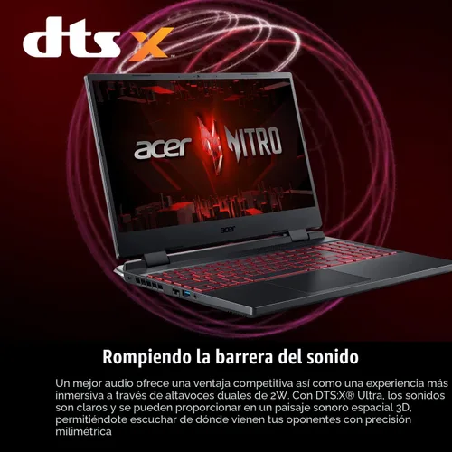 Miniatura 8 de Acer Nitro 5 AN515-58-525P Laptop para juegos Intel Core i5-12500H GPU NVIDIA GeForce RTX 3050 Laptop Pantalla IPS FHD de 15.6 pulgadas 144Hz