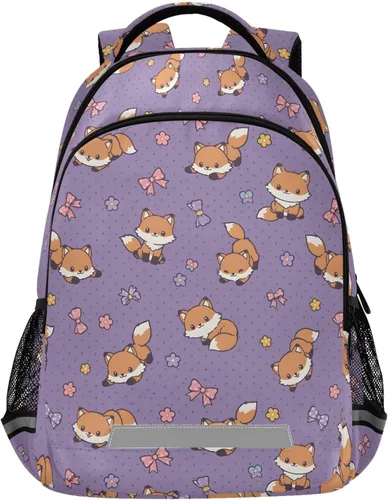 Miniatura 45 de MNSRUU Mochila escolar con correa para el pecho, mochila para laptop Galaxy Planets, mochila de senderismo de viaje para niños y niñas, Animal 031