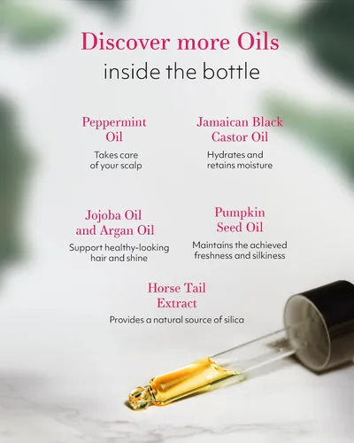 Miniatura 5 de Leven Rose Aceite orgánico de romero para el crecimiento del cabello con ricino, romero, menta, jojoba, argán, semillas de calabaza, extracto