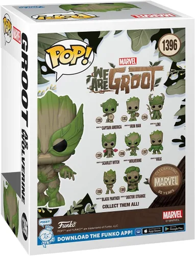 Miniatura 3 de Funko Pop! Marvel: We are Groot - Wolverine - Groot Shorts - Figura de vinilo coleccionable - Idea de regalo - Producto oficial - para niños