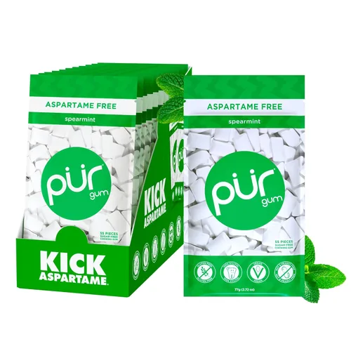 Miniatura 34 de PUR Gum Chicle sin Aspartamo 100% Xilitol Chicle con sabor natural a canela, 55 piezas (paquete de 1)