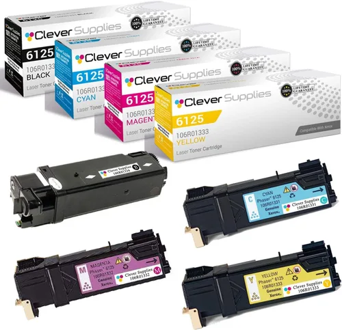 Miniatura 227 de CS compatible Xerox Phaser 6510/WorkCentre 6515 (106r03480) 2 cartuchos de tóner negro para Phaser 6510, WorkCentre 6515 2 negro