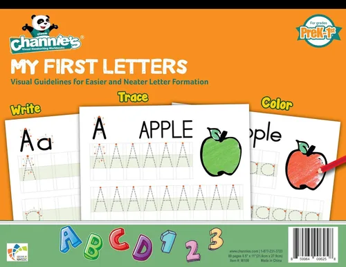 Miniatura 16 de Channie's Cuaderno de trazado de alfabeto y escritura para niños, práctica de escritura a mano visual y libros de trabajo de narración, 80 páginas