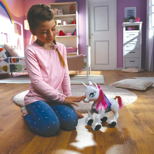 Miniatura 5 de LEXiBOOK Power Unicorn- Mi primer unicornio inteligente en entrenar, programable con control remoto, función de entrenamiento y control de gestos