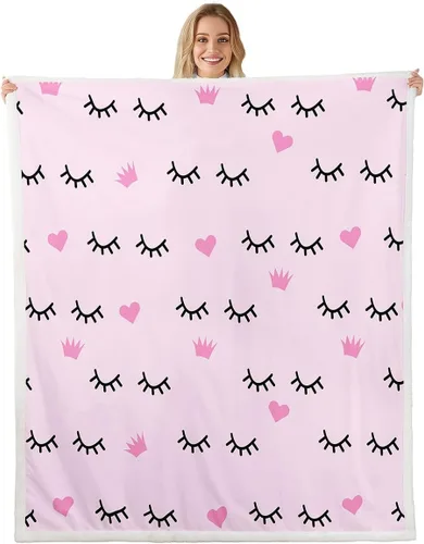 Miniatura 14 de Manfei Manta Kawaii con estampado de gato estrellado para niños y niñas, decoración de habitación de niños y niñas, manta negra Kawaii animal