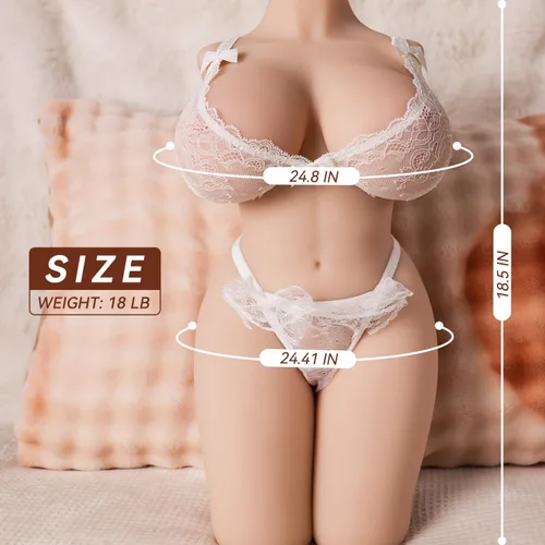Miniatura 8 de Muñecas sexuales, juguetes sexuales masculinos para hombres, masturbador masculino realista, torso femenino realista con juego vaginal anal y senos