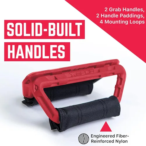 Miniatura 7 de GPCA GP BackGrip Lite - Asa para reposacabezas para automóviles, Jeeps, camiones y más, asas de agarre para asiento trasero y empuñaduras, Rojo