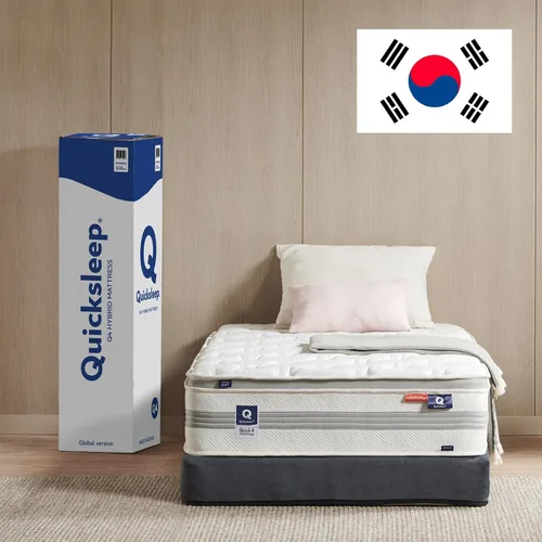 QA4 Z Cube - Colchón híbrido prémium de 11.5 pulgadas con resortes de dos caras en una caja, parte superior de felpa firme, soporte firme en el