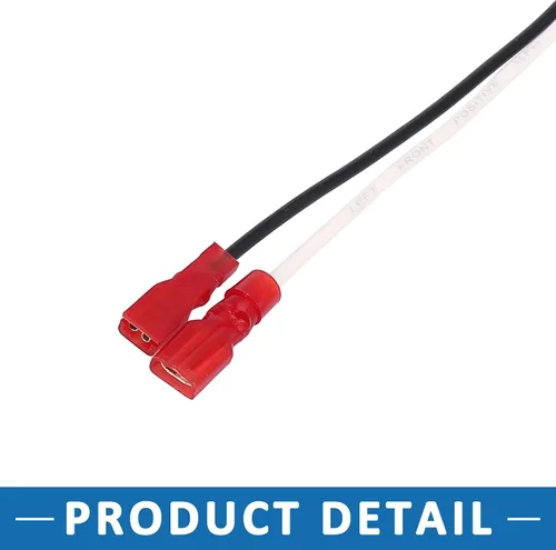 Miniatura 6 de Adaptador de cable de altavoz de coche 72-8104 arnés de conector para Toyota Corolla 1993-2015 plástico blanco (juego de 4)