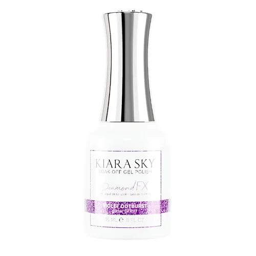 Miniatura 15 de KIARA SKY Esmalte de gel DiamondFX Reflective Glitter Soak Off con efecto de polvo Sparkle Diamond 0.5 fl oz, Beets It (morado)