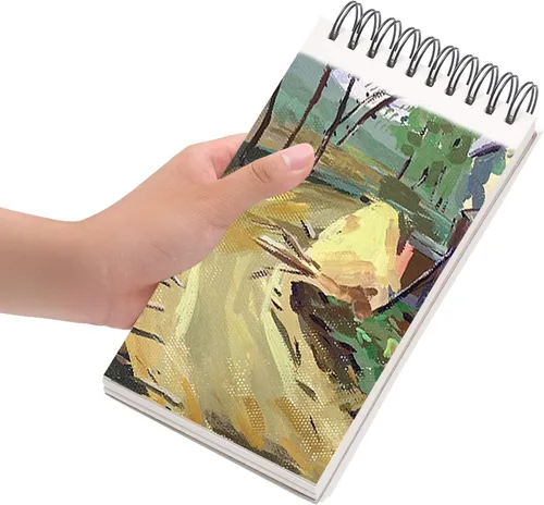 Miniatura 4 de Bachmore - Cuaderno de bocetos de 5.5 x 8.5 pulgadas, 100 hojas de cuaderno de bocetos encuadernado en espiral para artistas profesionales