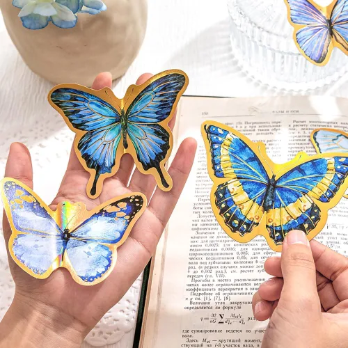 Miniatura 11 de 60 piezas de calcomanías holográficas de abejas de jardín para niñas estéticas – Calcomanías transparentes de abejas, florales, de panal