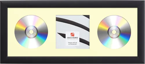 Miniatura 25 de Craig Frames paspartú para mostrar CD con marco negro de 1 pulgada