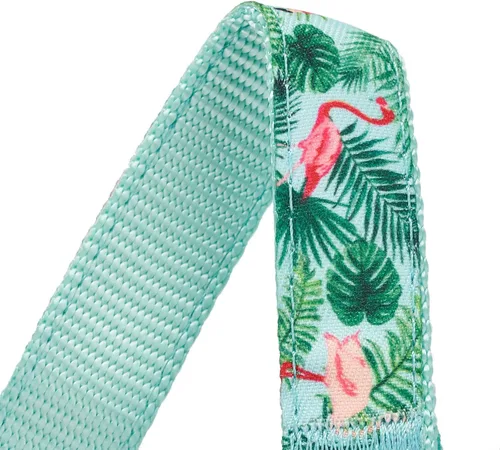 Miniatura 8 de Martingale - Collar para perro con cadena de acero y hebilla de liberación rápida, ajustable, floral, sin tirones, collares de entrenamiento Flamenco