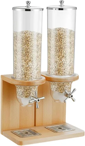 Miniatura 9 de Dispensador de cereales para encimera, grandes recipientes de cereales, dispensador de almacenamiento de 3.5L/7L/10.5L, dispensador de alimentos