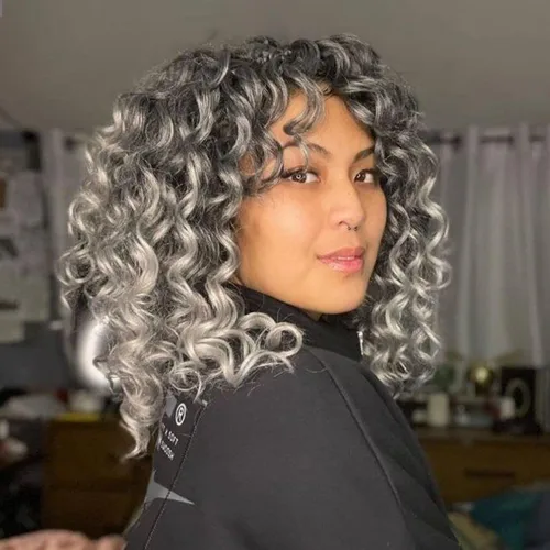 Miniatura 56 de Cabello de ganchillo con ondas oceánicas, 12 pulgadas, 8 paquetes de 3 tonos, cabello rizado de longitud media, rizado y ondulado profundo