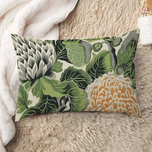 Miniatura 29 de ArogGeld Fundas de cojín de estilo chinoiserie, diseño de flores y pájaros, color rosa rubor, diseño de animales de pavo real, jardín asiático