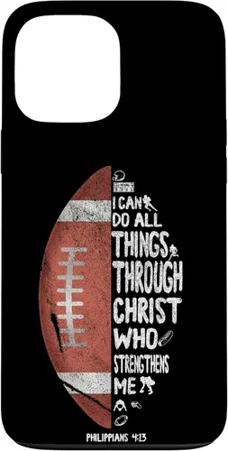 Miniatura 23 de iPhone 13 I can do all things through Christ Philippians 4:13 - Funda de fútbol