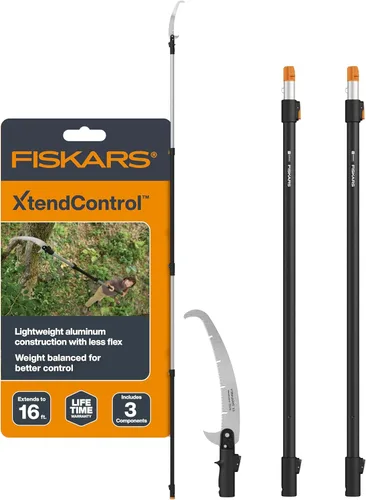 Miniatura 12 de Fiskars XtendControl - Podadora de árbol extensible de 12 pies, recortadora de ramas de sierra de poste ajustable con sierra X1 de 15 pulgadas