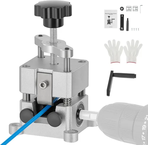 Miniatura 10 de CREWORKS - Máquina pelacables eléctrica, pelacables eléctrico para cables de cobre de 0.06 a 0.9 pulgadas (0.059-0.866 in) con 3 modos de operación