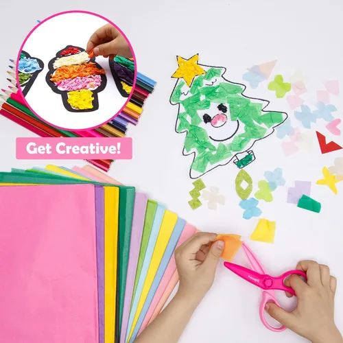 Miniatura 3 de Cuadrados de papel de seda – 1 x 1 pulgada para artes y manualidades – 3000 piezas en 30 colores surtidos, cuadrados de mosaico de tejido arcoíris