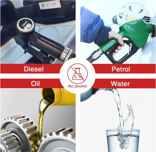 Miniatura 5 de 2 filtros de combustible en línea de 5/16 pulgadas y manguera de línea de combustible con 8 abrazaderas de manguera, filtro universal de aluminio