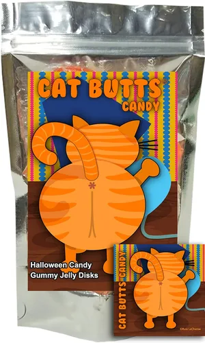 Miniatura 6 de Zombie Butts - Discos de gelatina con sabor a fruta de manzana verde, divertido y único regalo de broma de dulces de Halloween para cumpleaños
