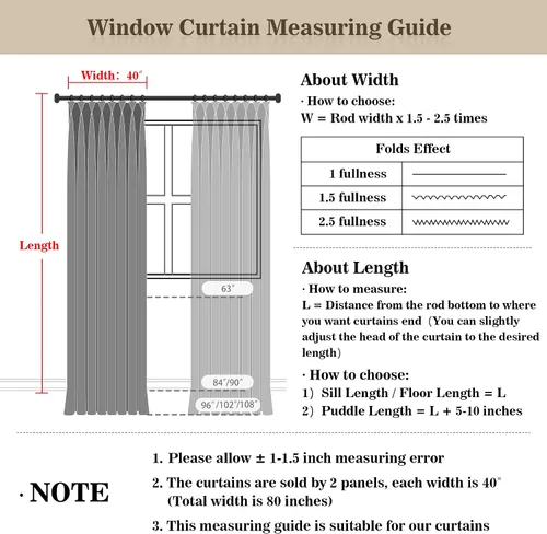 Miniatura 10 de MYSKY HOME Dusty Blue Full Black Out Pinch Pleated Curtains 63 inches Long for Bedroom Linen Textured with Blackout Liners Blue Gray Thermal