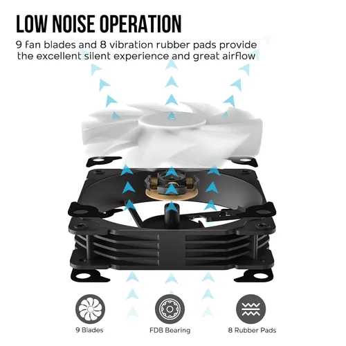 Miniatura 5 de Vetroo V5 Enfriador de aire para CPU con 5 tubos de calor 120mm FDB PWM Refrigeración del procesador para Intel LGA 1851/1700/1200/115X AMD AM5/AM4