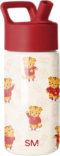 Miniatura 37 de Simple Modern Botella de agua para niños con tapa con pajilla, vaso aislado de acero inoxidable de 14 onzas para niños y a prueba de derrames