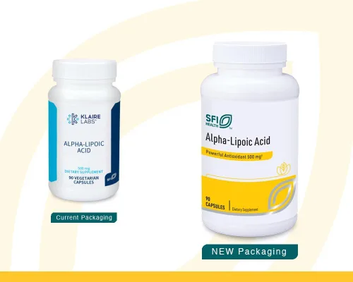 Miniatura 2 de Klaire Labs SFI Health Ácido alfa-lipoico 500 mg - Suplemento ALA - Antioxidante, cardiovascular, apoyo hepático y desintoxicante - Sin soja, sin