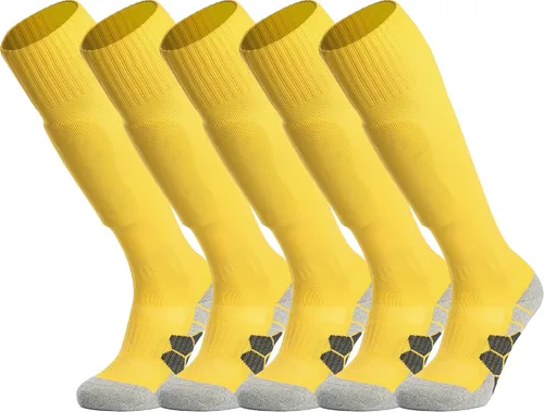 Miniatura 36 de APTESOL - Calcetas de fútbol hasta la rodilla (paquetes de 1/3/5) Calcetas acojinadas para niños, jóvenes, adultos, para equipos deportivos OTC
