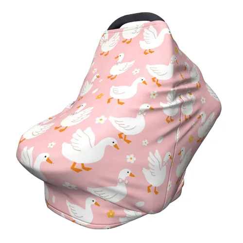 Miniatura 20 de Fundas de asiento de coche de ganso para bebé, toldo multiusos para niños y niñas, funda elástica para asiento de automóvil, regalos de ducha