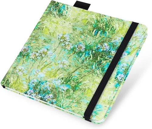 Miniatura 2 de Cuaderno de bocetos de acuarela, cuaderno cuadrado portátil de tela de 5 x 5 pulgadas, 20 hojas de papel de dibujo texturizado de acuarela, cuaderno