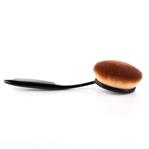Miniatura 6 de Yoseng Brocha ovalada para base de dientes, cepillo de dientes grande, aplicación rápida e impecable, crema líquida en polvo, base de protector