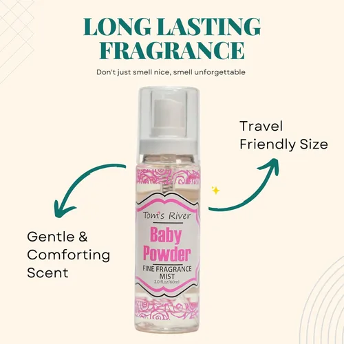 Miniatura 2 de Infinix Baby Fresh Powder - Fragancia fina en polvo, 2 onzas líquidas, paquete de 3, spray corporal para mujeres, perfume suave y duradero