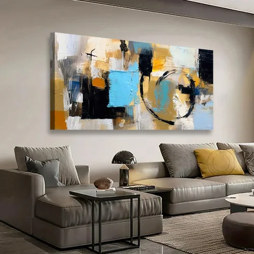 Miniatura 30 de Cuadros abstractos en lienzo de pared para sala de estar, dormitorio, decoración de pared, arte abstracto, impresión artística para decoración