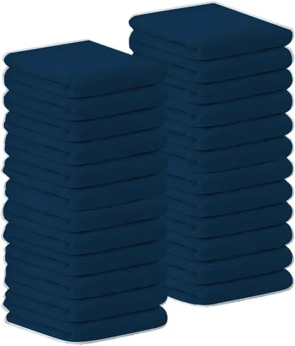 Miniatura 10 de Bar Mop Azul y Oro Rayado 10 lbs 16x19 Paquete de 60, 100% Algodón Cosido Doble Listo para Uso en Ruta Toallas de Cocina Absorbentes Toallas