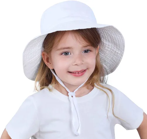 Miniatura 4 de Sombrero de sol para bebé, protección solar UPF 50+, sombrero de pescador para niños, sombrero de verano para playa, sombrero de ala ancha