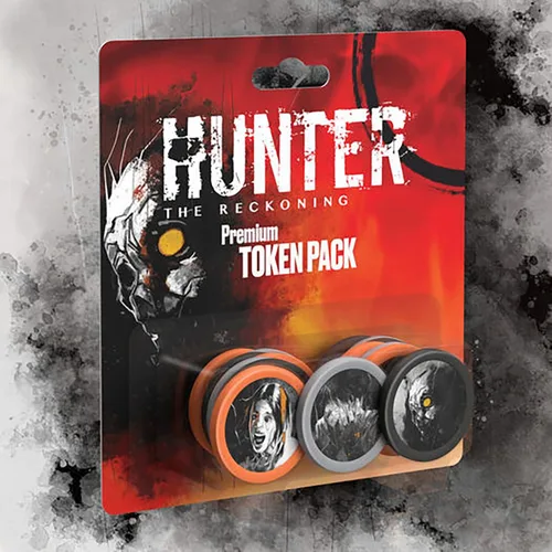 Miniatura 3 de Renegade Game Studios Hunter: The Reckoning Premium Token Pack - 15 fichas, Peligro de pista y desesperación