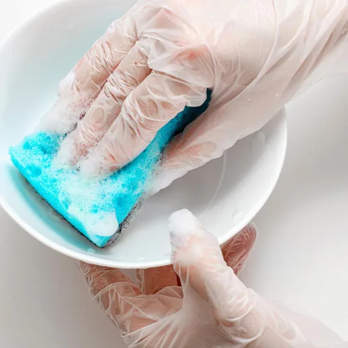Miniatura 5 de ForPro Disposable Vinyl Gloves, Industrial Grade, Powder & Latex Free, Non-Sterile, Food Safe, 2.75 Mil Palm, 3.9 Mil Fingers Transparente