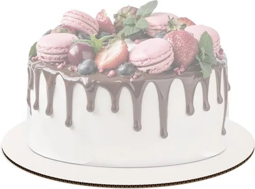 Miniatura 2 de Tableros redondos blancos para tartas Paquete de 48 – 10 pulgadas Círculos redondos de cartón Bandeja base desechable para pastel