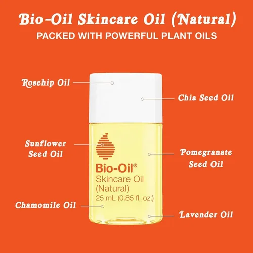 Miniatura 8 de Bio-Oil Suero de aceite natural para el cuidado de la piel, hidratante facial y corporal con manzanilla, rosa mosqueta y aceite de lavanda