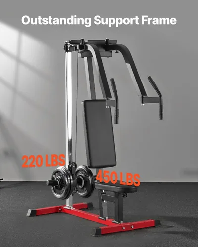 Miniatura 2 de VEVOR, máquina de apertura de pecho, máquina especializada para tren superior para gimnasio en casa, apertura ajustable y máquina de deltoides