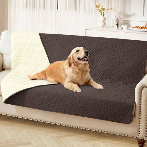 Miniatura 98 de hyha Manta impermeable para perro, manta suave para cama de perro, manta para mascotas, funda de sofá impermeable lavable para perros, fundas Gris