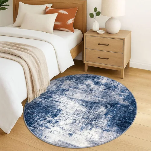 Miniatura 162 de IOHOUZE Alfombra abstracta lavable de 3 x 12 pies para pasillos, antideslizante para cocina, camino de entrada de lana sintética para interiores