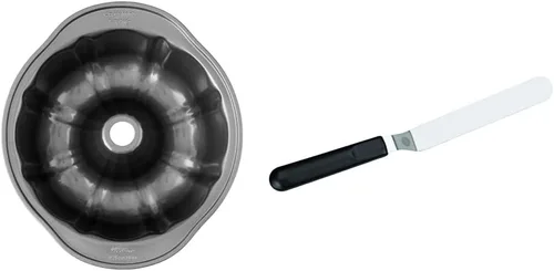 Miniatura 10 de Wilton Perfect Results molde acanalado antiadherente para flan, Estándar, Plateado