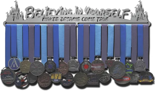 Miniatura 9 de Allied Medal Hangers - Creer en ti mismo hace que los sueños se hagan realidad - Múltiples opciones de tamaño disponibles - Soporte para medallas