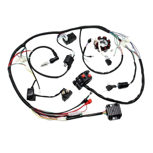 Miniatura 3 de PRO BAT Arnés de cableado eléctrico completo Cable CDI Bobina Conjunto de estator de 8 polos para vehículos de 4 ruedas Stroke ATV Quad Pit Dirt