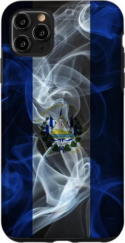 Miniatura 13 de Funda para iPhone 12/12 Pro Smoky El Salvador Bandera - Funda de Orgullo Salvadoreño Estilo Humo